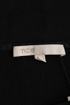 Top Maje Noir en Synthétique