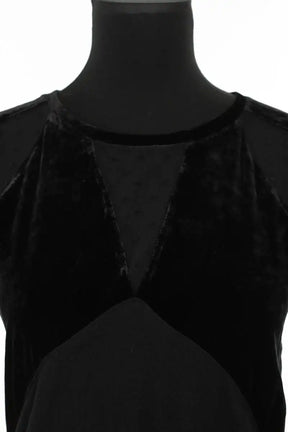Top Maje Noir en Synthétique