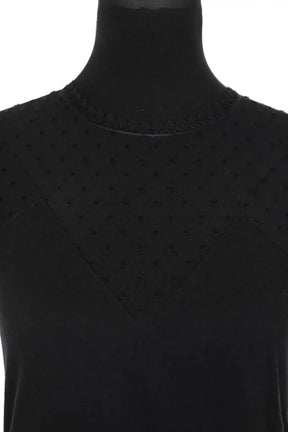 Top Maje Noir en Synthétique