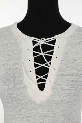 Top Majestic Filatures Blanc en Lin
