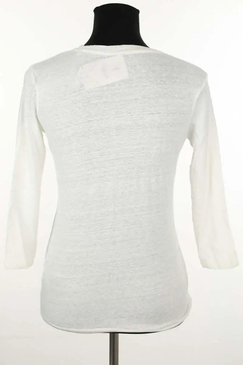 Top Majestic Filatures Blanc en Lin