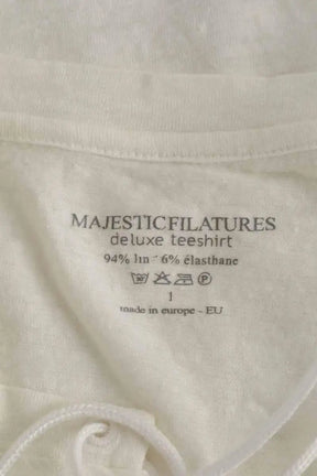 Top Majestic Filatures Blanc en Lin