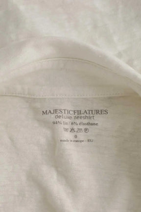 Top Majestic Filatures Blanc en Lin