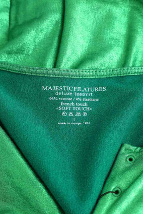 Top Majestic Filatures Vert en Viscose