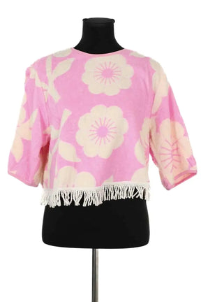 Top Manoush Rose en Coton, taille L - Seconde Main