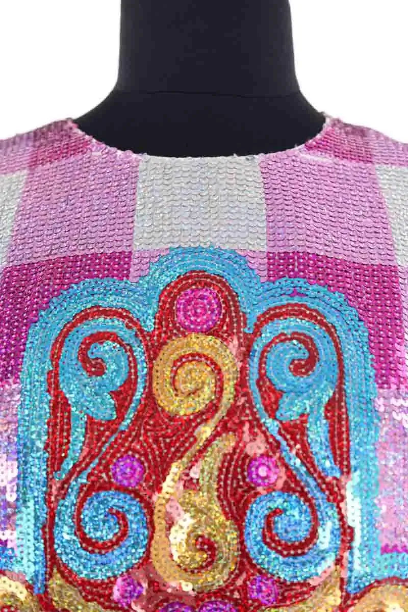 Top Manoush Rose en Paillettes