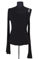 Top Marcia Noir en Viscose, taille M - Seconde Main