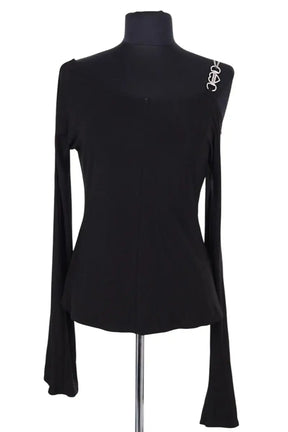 Top Marcia Noir en Viscose, taille M - Seconde Main