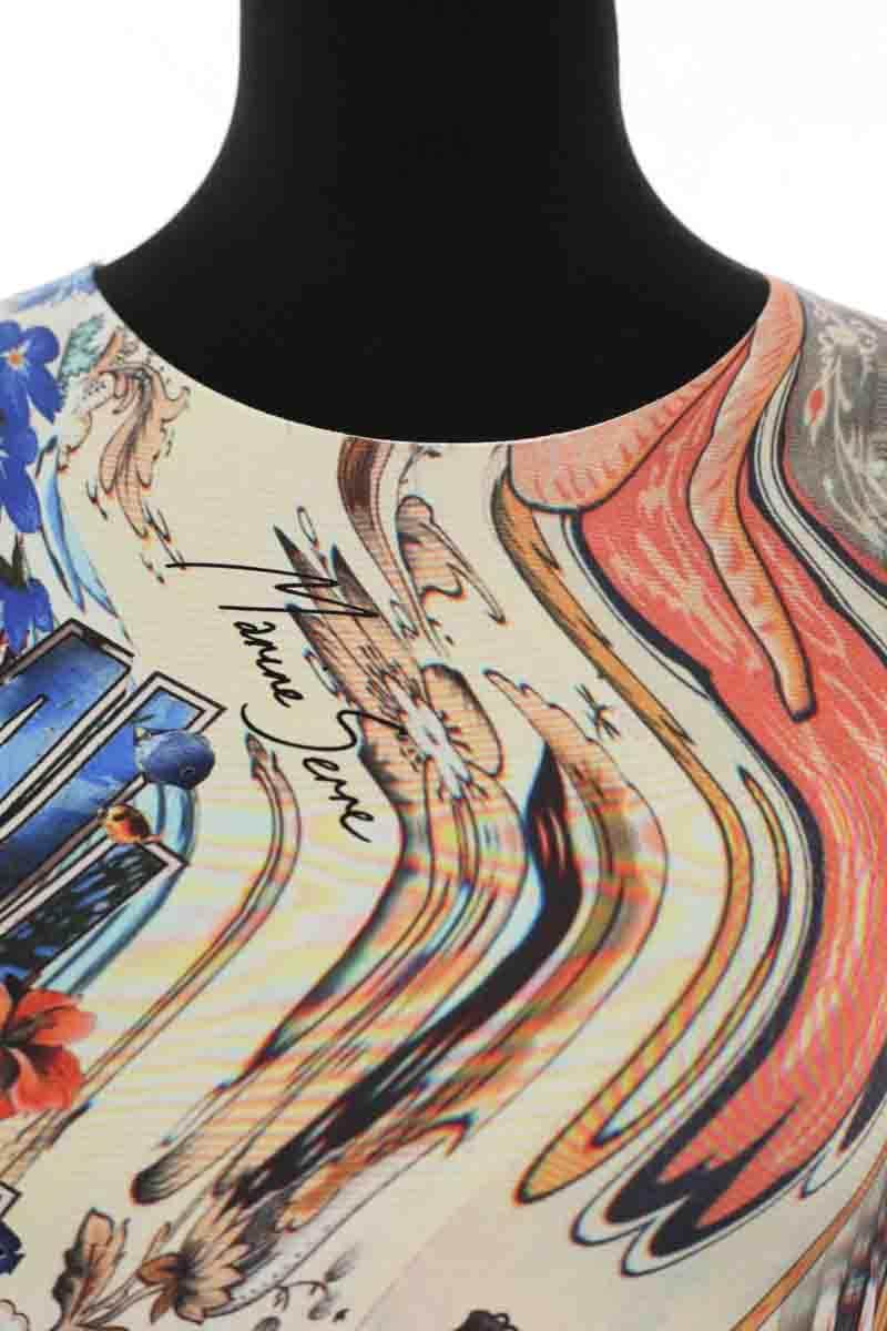 Top Marine Serre Multicolore en Polyamide