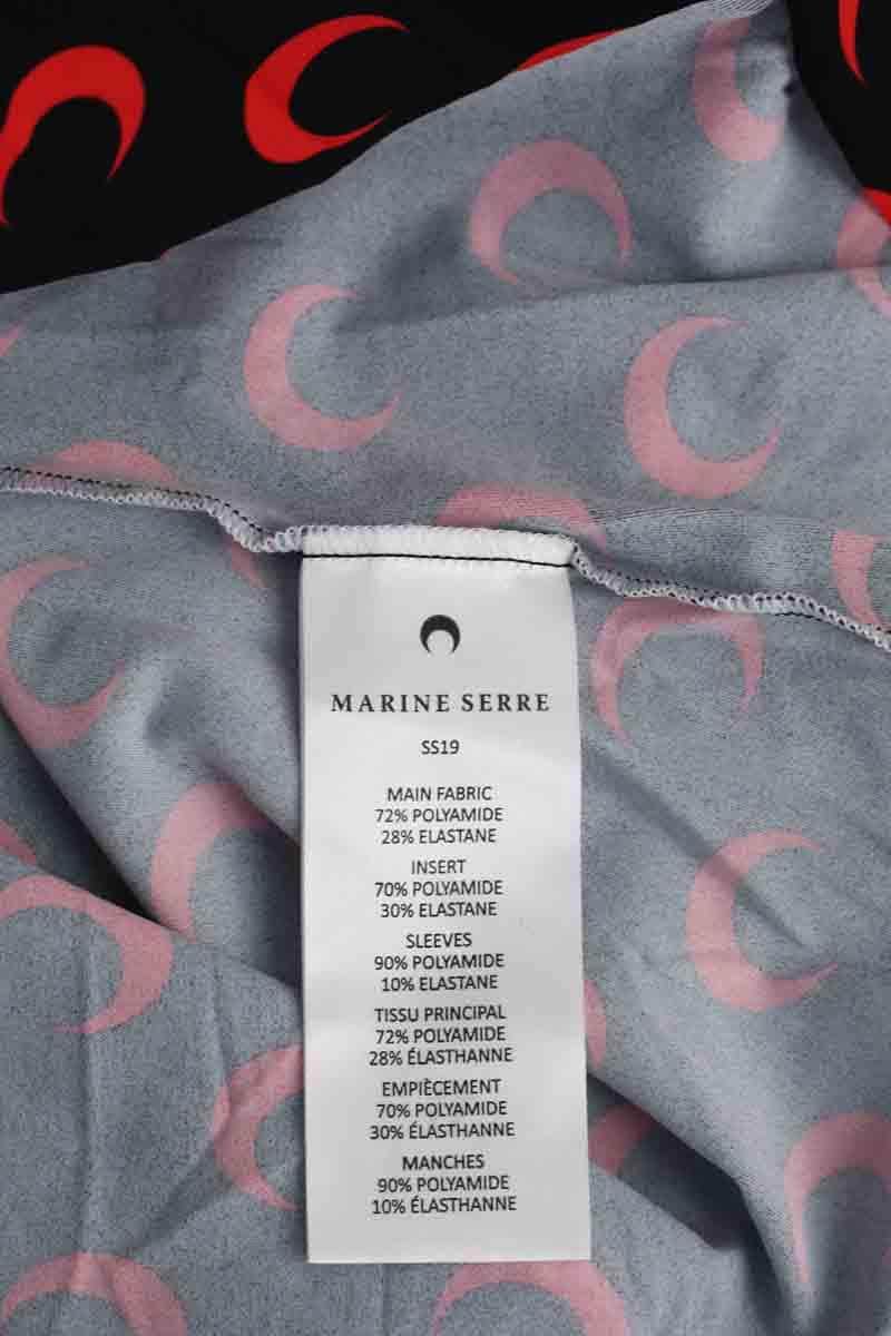 Top Marine Serre Multicolore en Polyamide