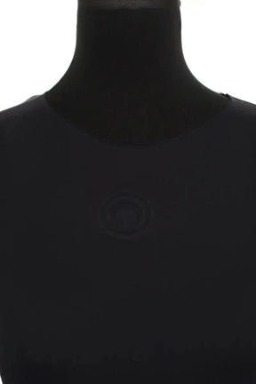 Top Marine Serre Noir en Polyamide