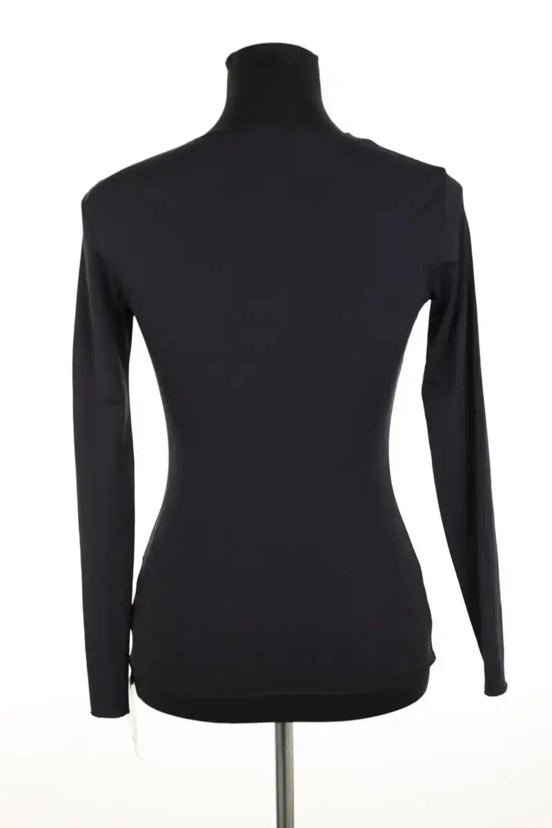 Top Marine Serre Noir en Polyamide