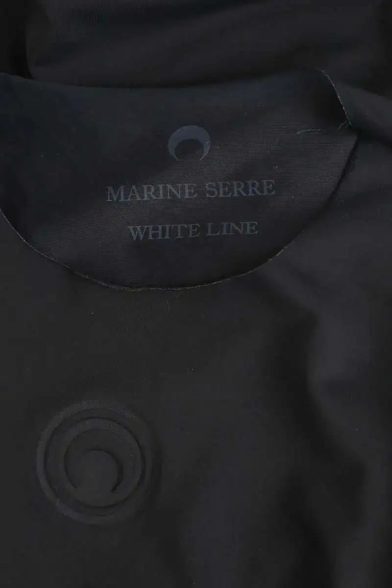 Top Marine Serre Noir en Polyamide