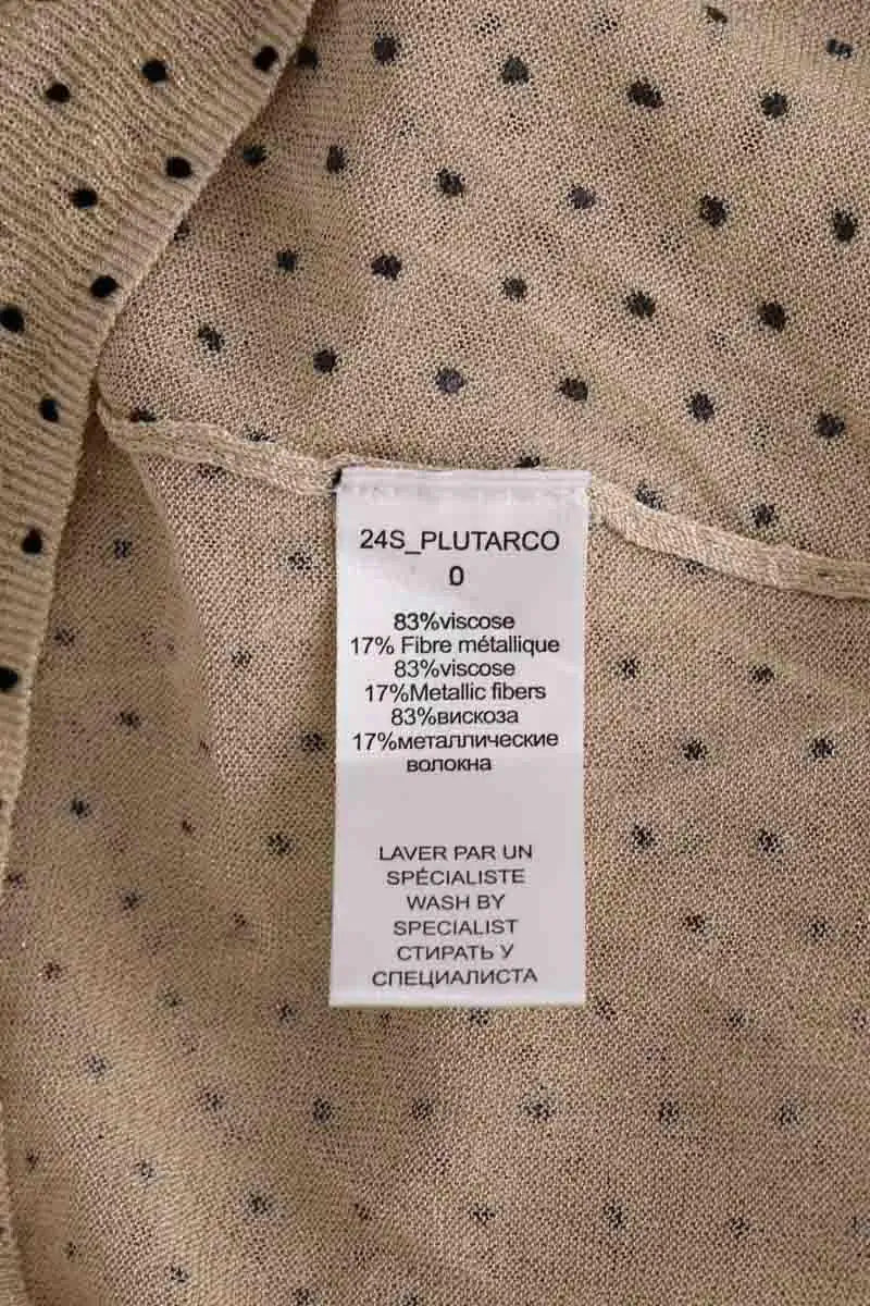 Top Mes Demoiselles Doré en Viscose