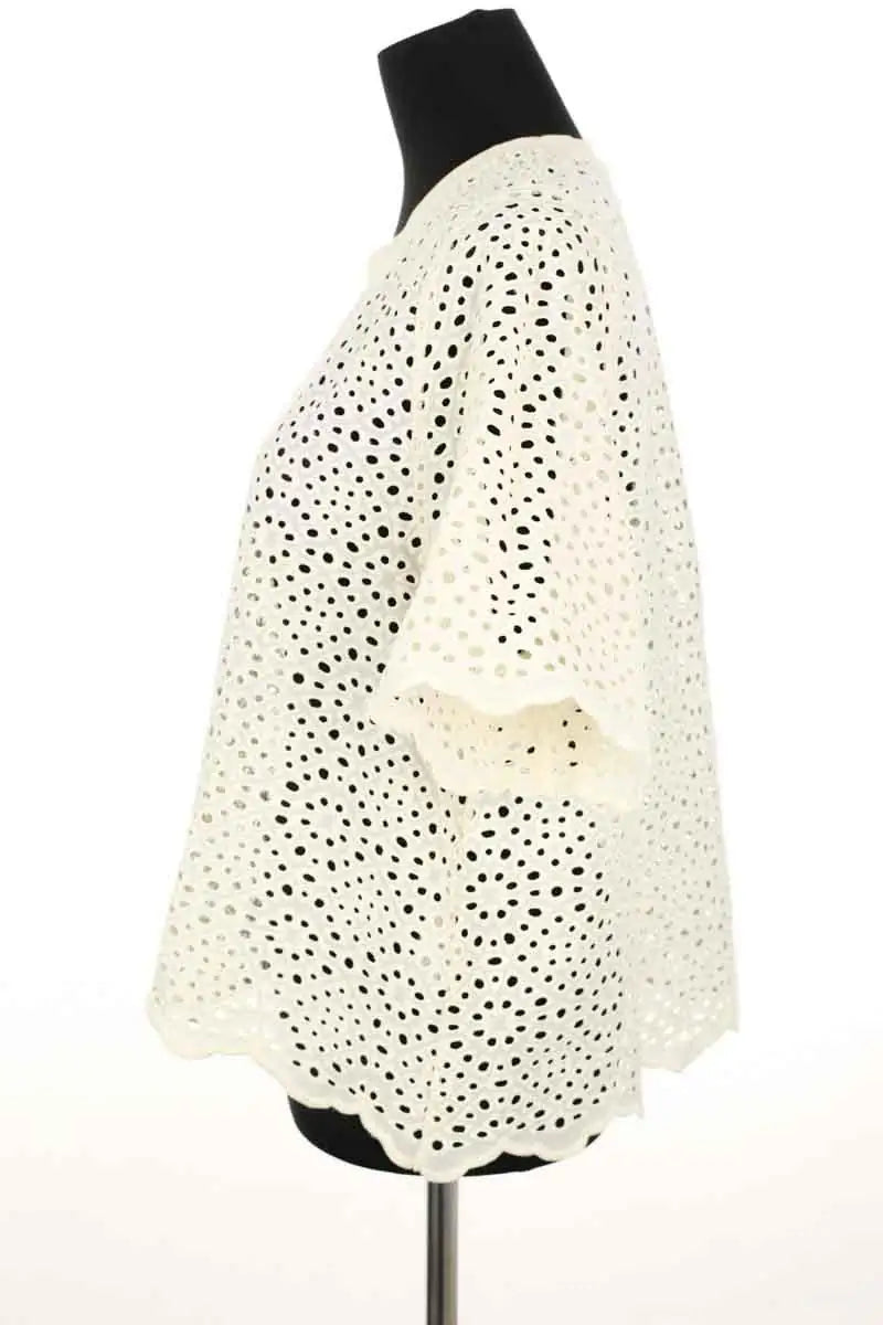 Top Mes Demoiselles Ecru en Coton