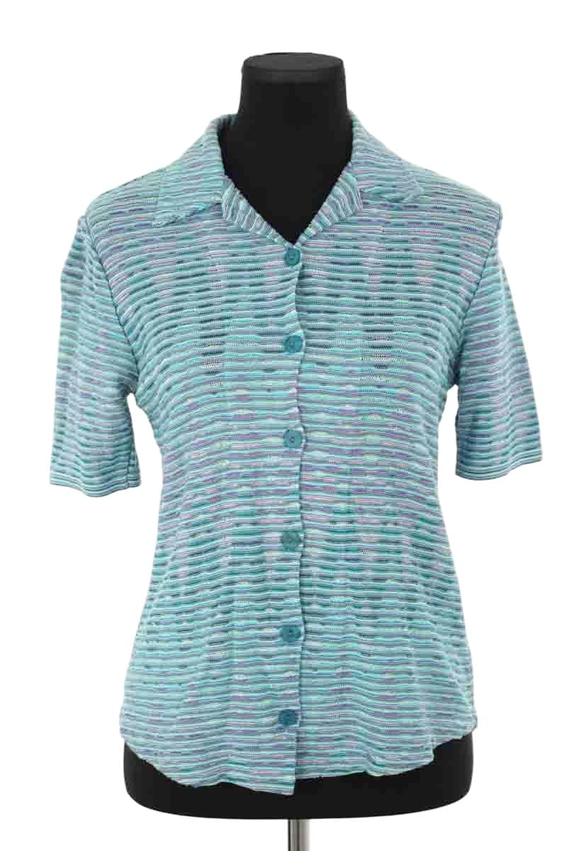 Top Missoni Bleu en Coton, taille S - Seconde Main