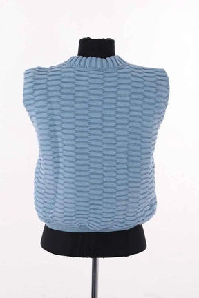 Top Molli Bleu en Laine