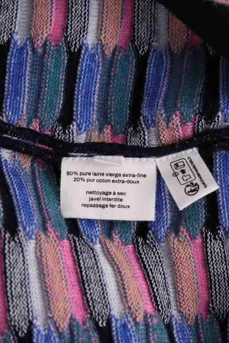 Top Molli Multicolore en Laine