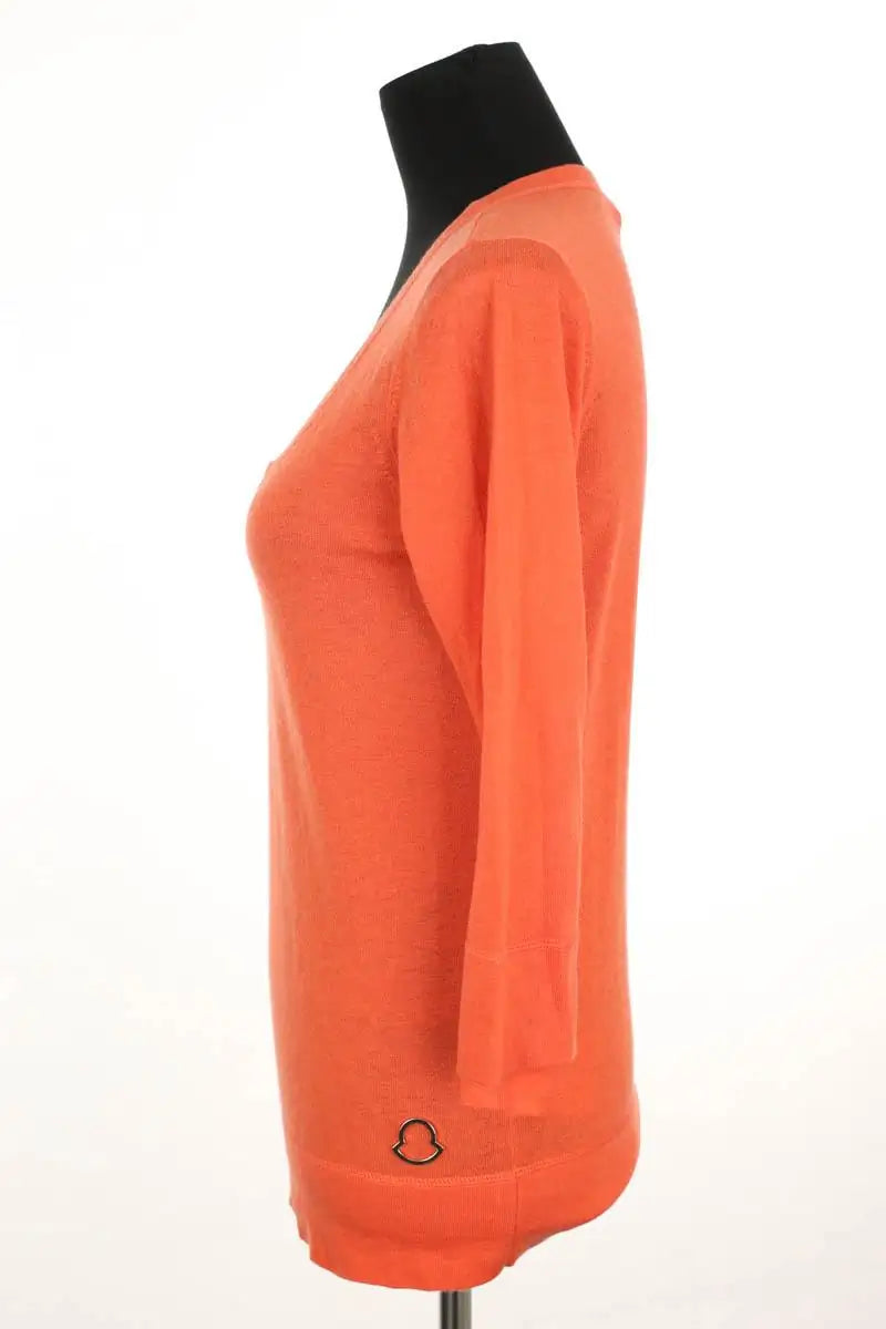 Top Moncler Orange en Cachemire