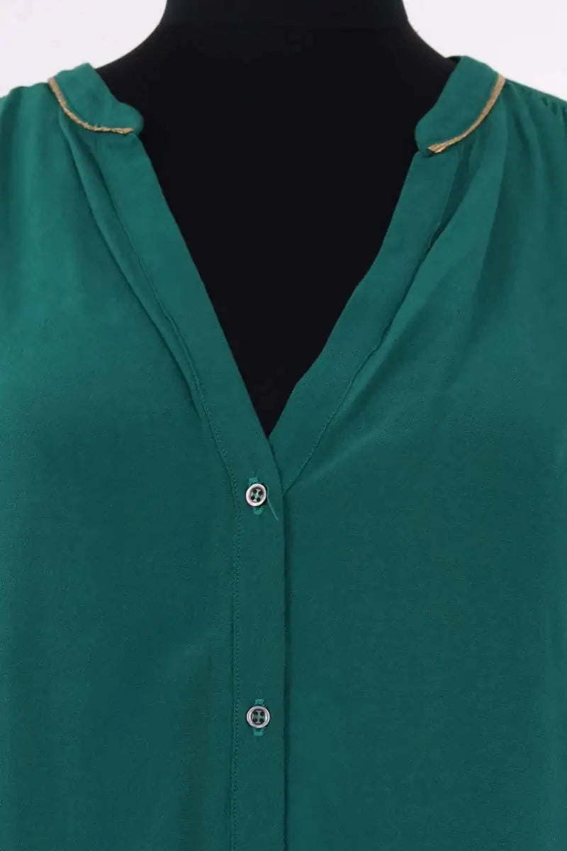 Top Pablo Vert en Viscose