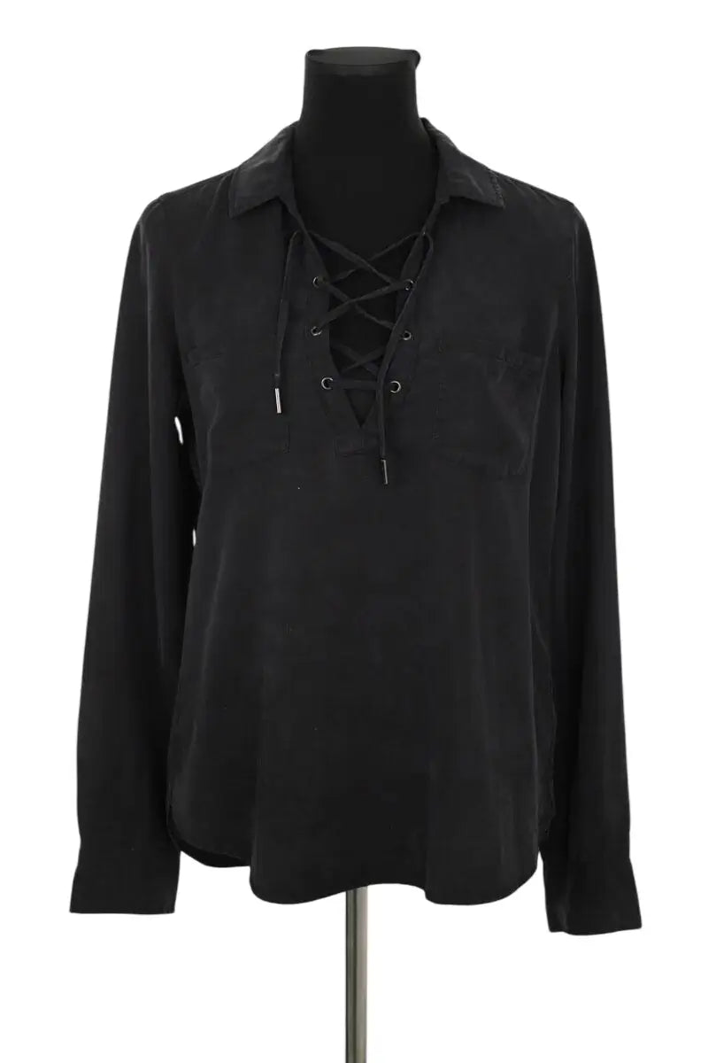 Top Paige Noir en Synthétique, taille S - Seconde Main