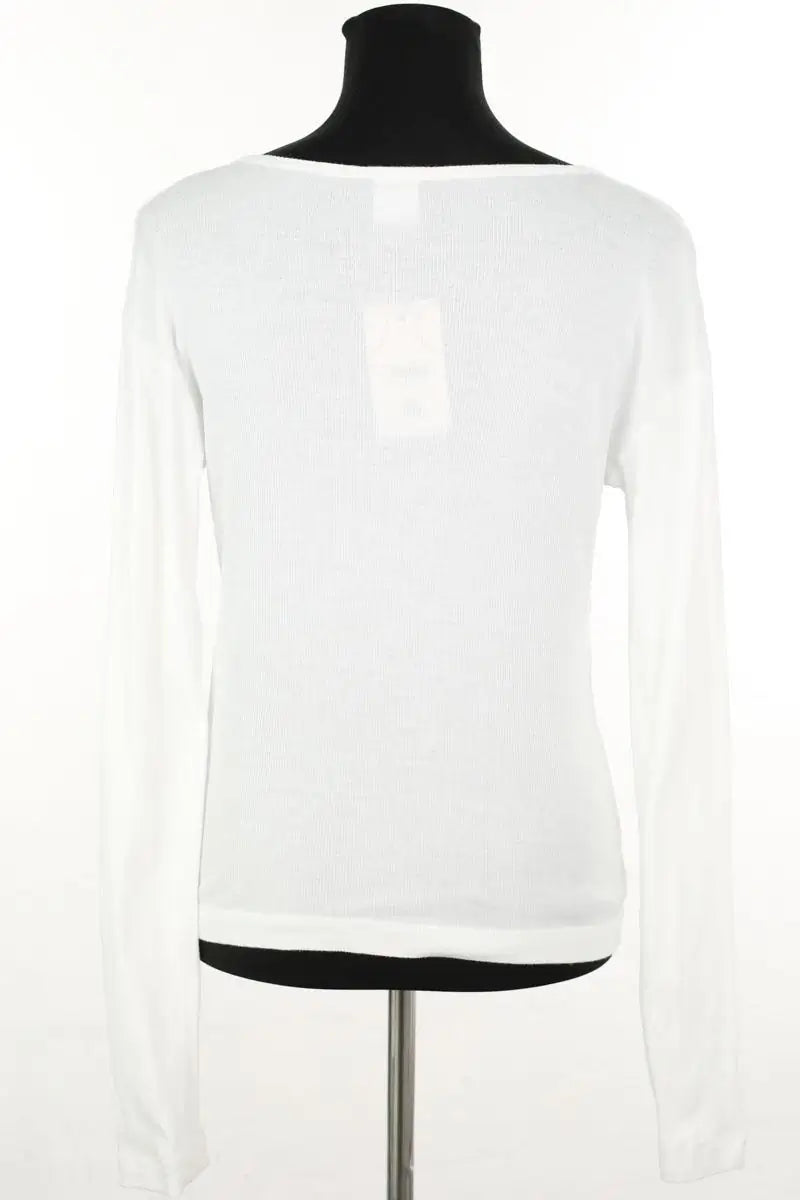 Top Pinko Blanc en Coton