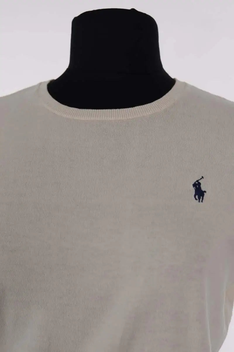 Top Ralph Lauren Ecru en Coton