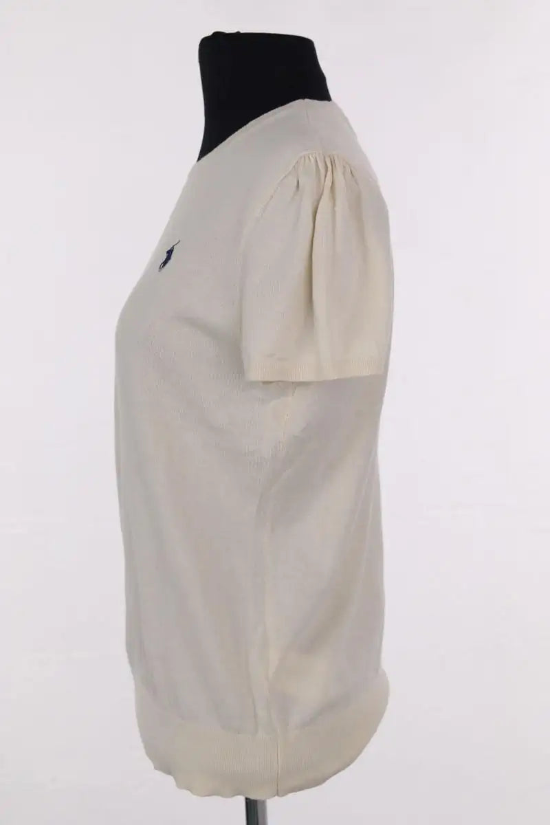 Top Ralph Lauren Ecru en Coton
