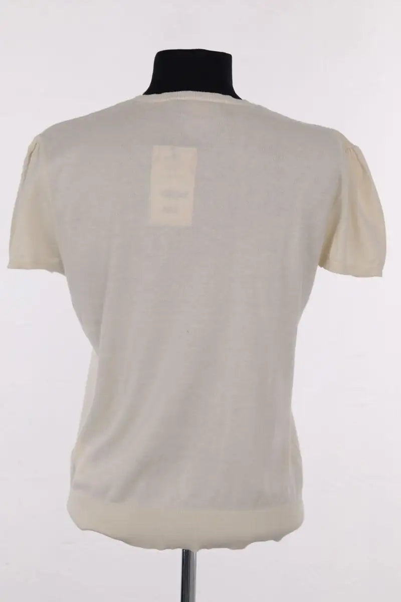 Top Ralph Lauren Ecru en Coton