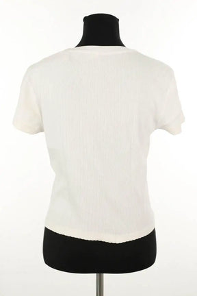 Top RE/DONE Ecru en Coton