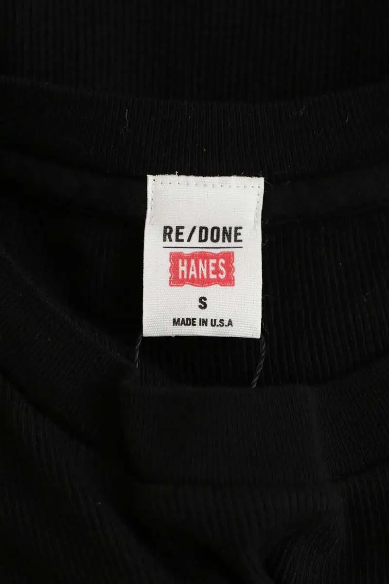 Top RE/DONE Noir en Coton