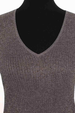 Top Rouje Gris en Viscose