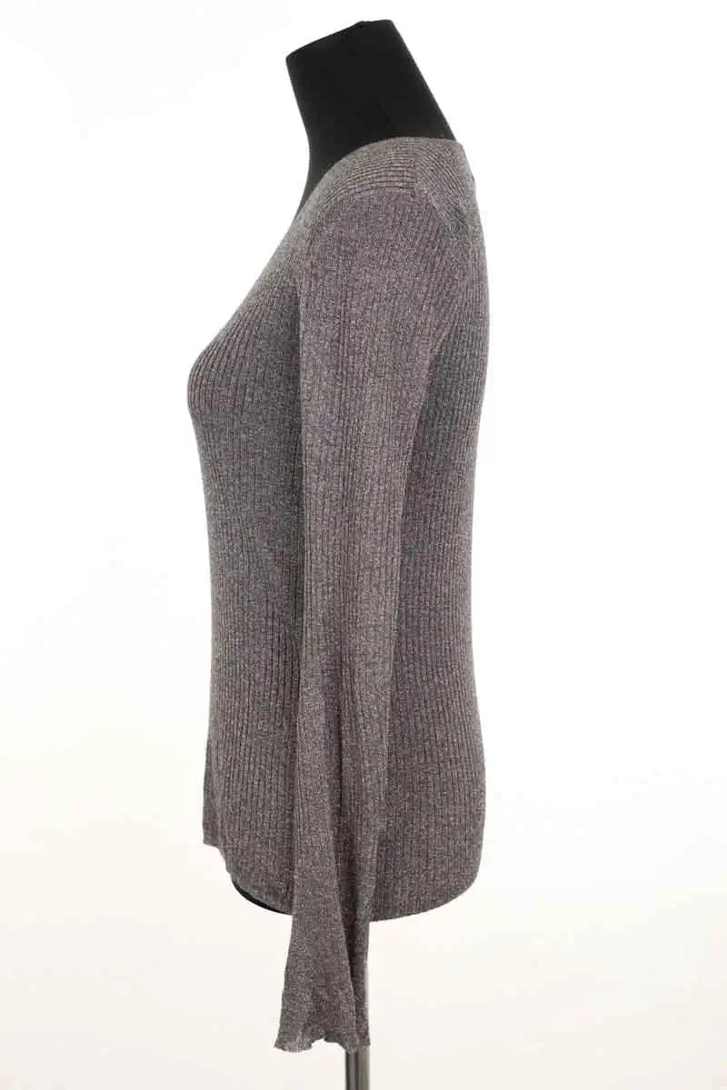 Top Rouje Gris en Viscose