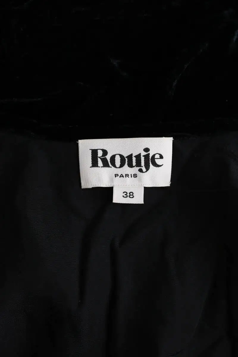 Top Rouje Noir en Synthétique