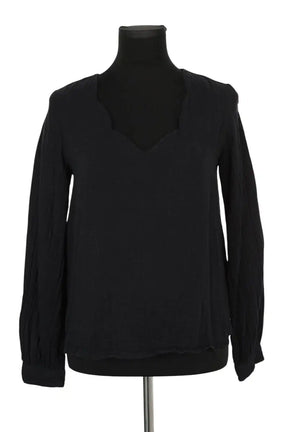Top Saaj Noir en Coton, taille XS - Seconde Main