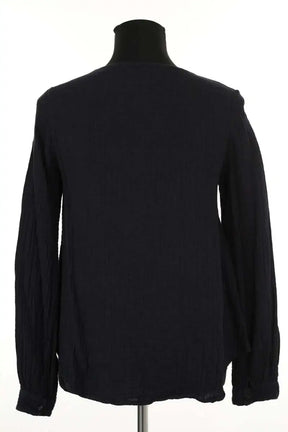 Top Saaj Noir en Coton