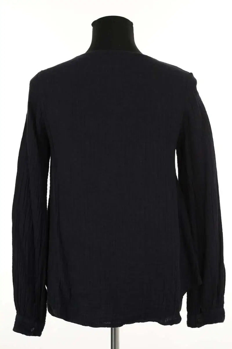 Top Saaj Noir en Coton