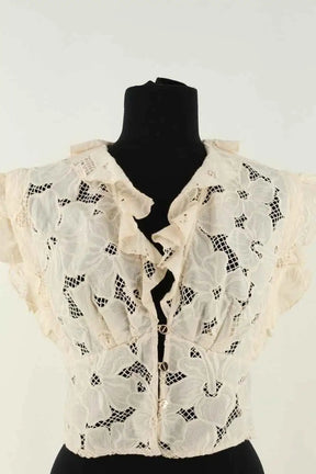 Top Sandro Beige en Coton