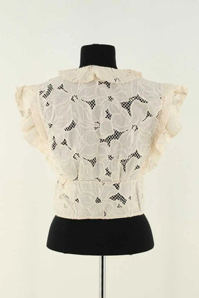 Top Sandro Beige en Coton