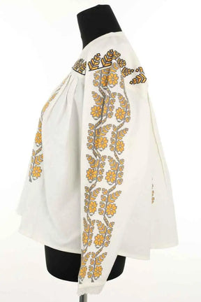 Top Sandro Blanc en Coton