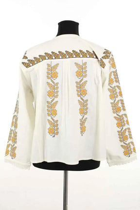 Top Sandro Blanc en Coton