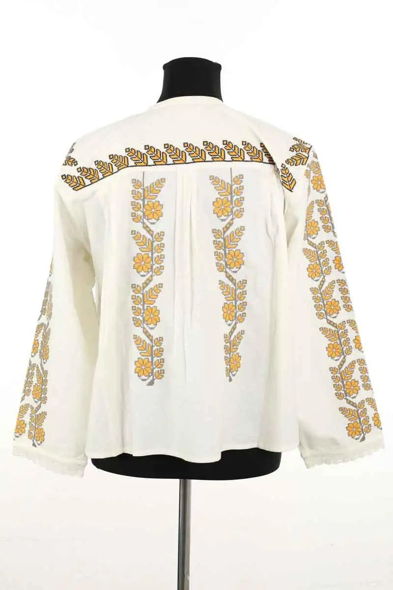 Top Sandro Blanc en Coton