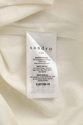 Top Sandro Blanc en Coton