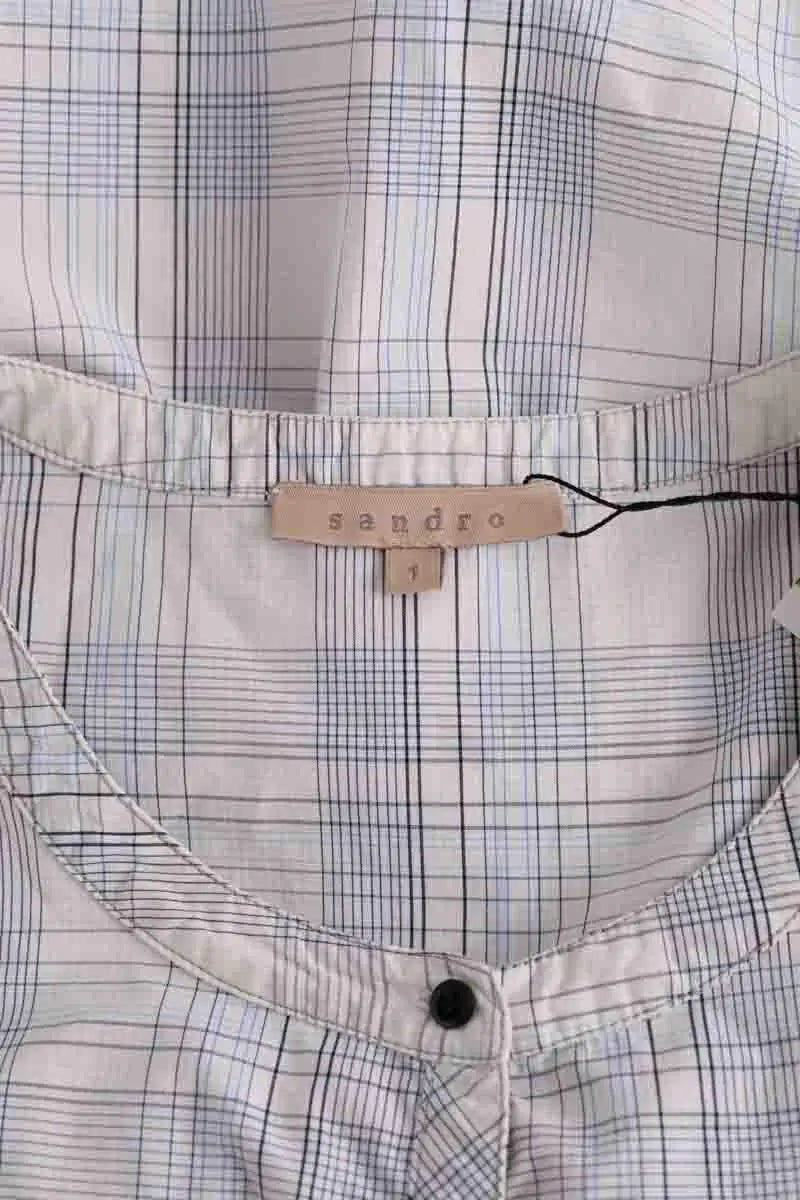 Top Sandro Blanc en Coton