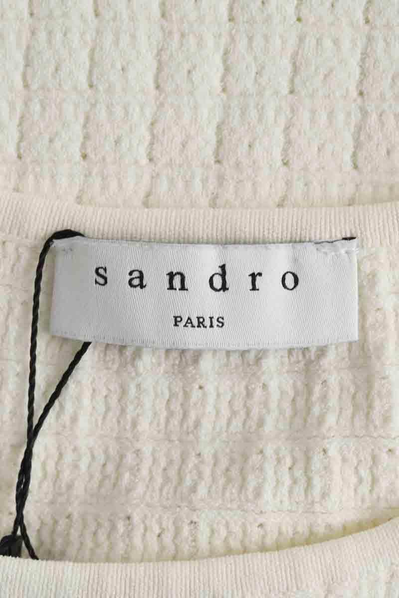 Top Sandro Blanc en Synthétique