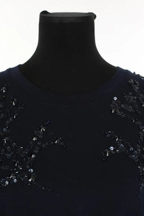 Top Sandro Bleu en Coton