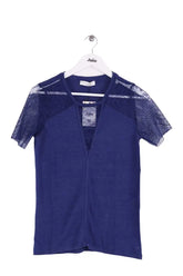 Top Sandro Bleu en Lin, taille M - Seconde Main