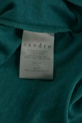 Top Sandro Bleu en Lin