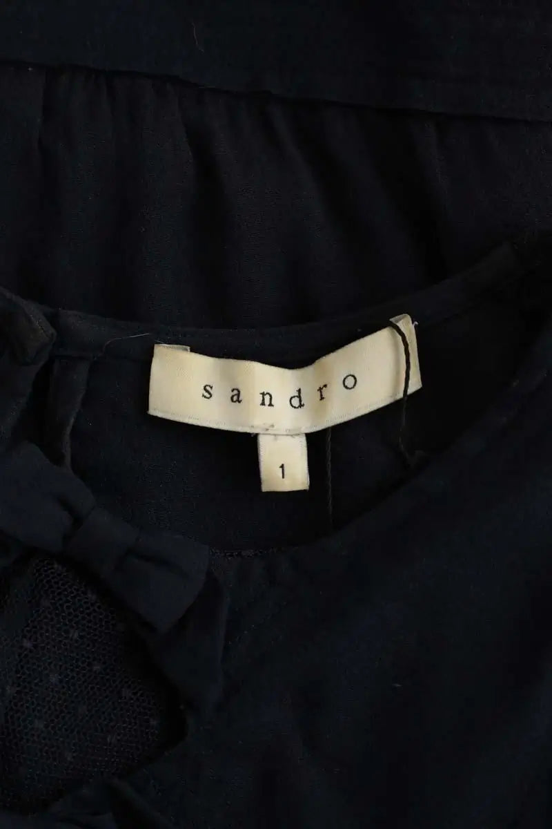 Top Sandro Marine en Polyamide