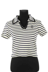 Top Sandro Marseille Blanc en Coton, taille M - Seconde Main